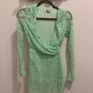 Oh Polly Green Mini Dress